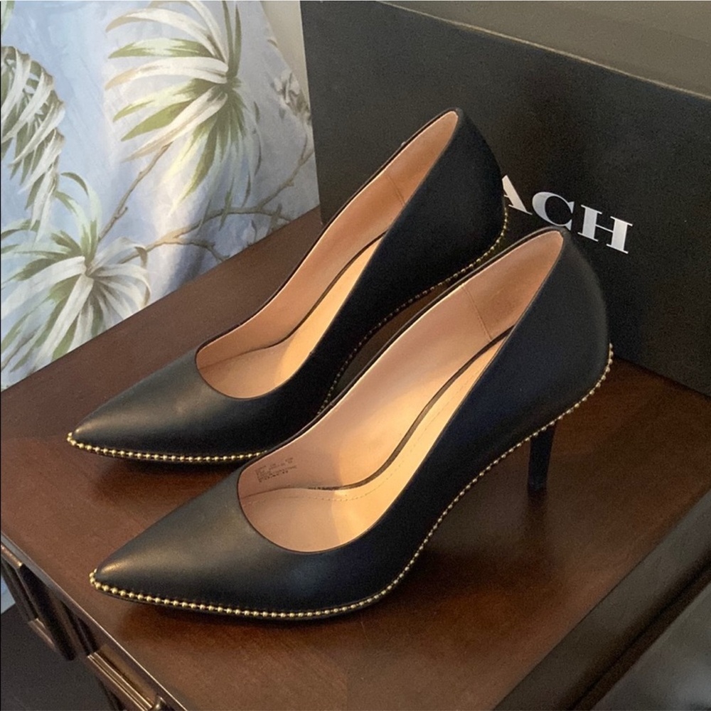 Coach Black and Gold Women's Heels